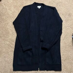 J crew factory black cardigan EUC